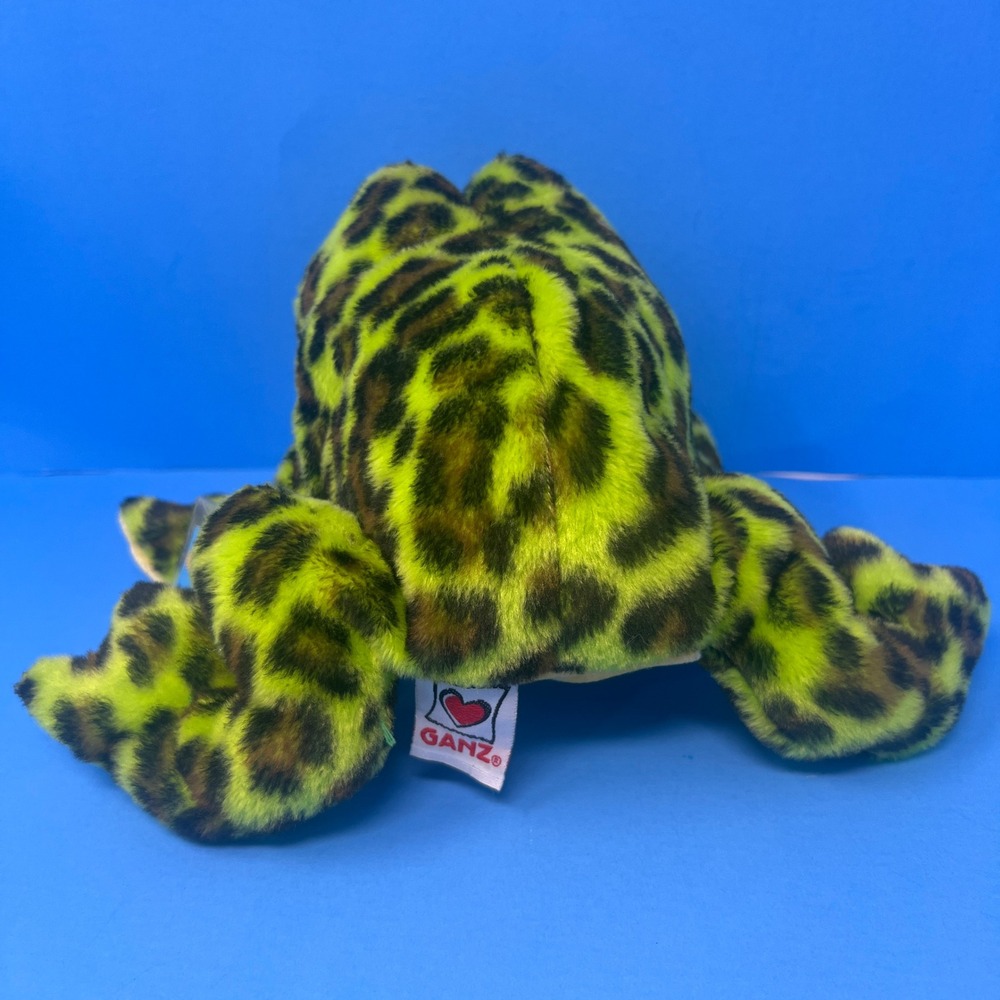Ganz Webkinz BullFrog Green Brown Spotted Stuffed Animal w/ Code HM114 - Picture 5 of 16